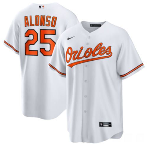 2025 MEN MLB Baltimore Orioles #25 Alonso white nike jersey